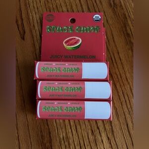 Lot Of 3 Space Camp Jumbo Lip Balm Juicy Watermelon Flavored Organic Exclusive